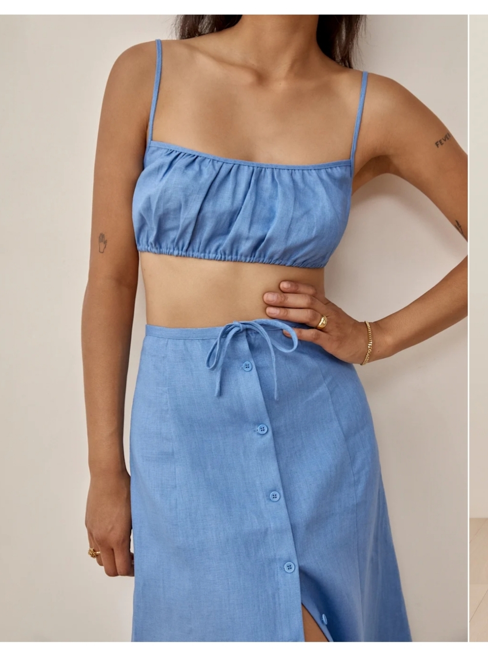 Reformation Kamren Linen Two Piece Set - Picture 2 of 7